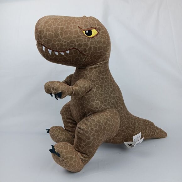 Jurassic World Velociraptor Dinosaur Plush Brown 13 in Stuffed T Rex - Picture 1 of 11